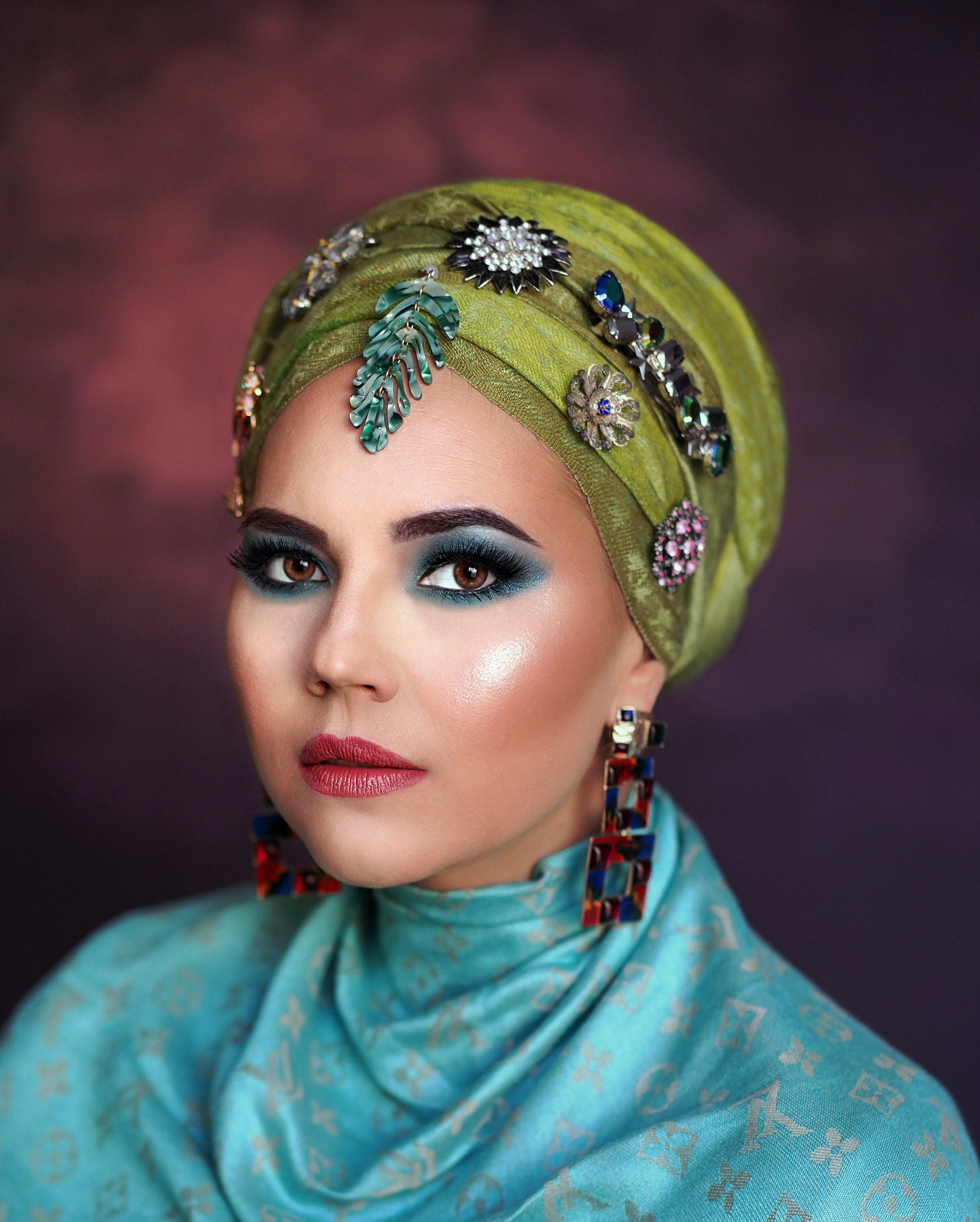 Avezano Rose Violet Abstract Texture Master Backdrop For Portrait Photography-AVEZANO